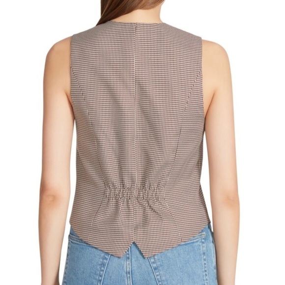 Steve Madden Houndstooth Vest Size L - Picture 4 of 8